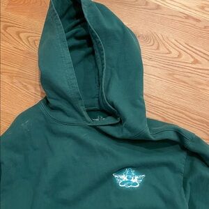 BOYS LIE Green Sweatshirt with Graphic Print